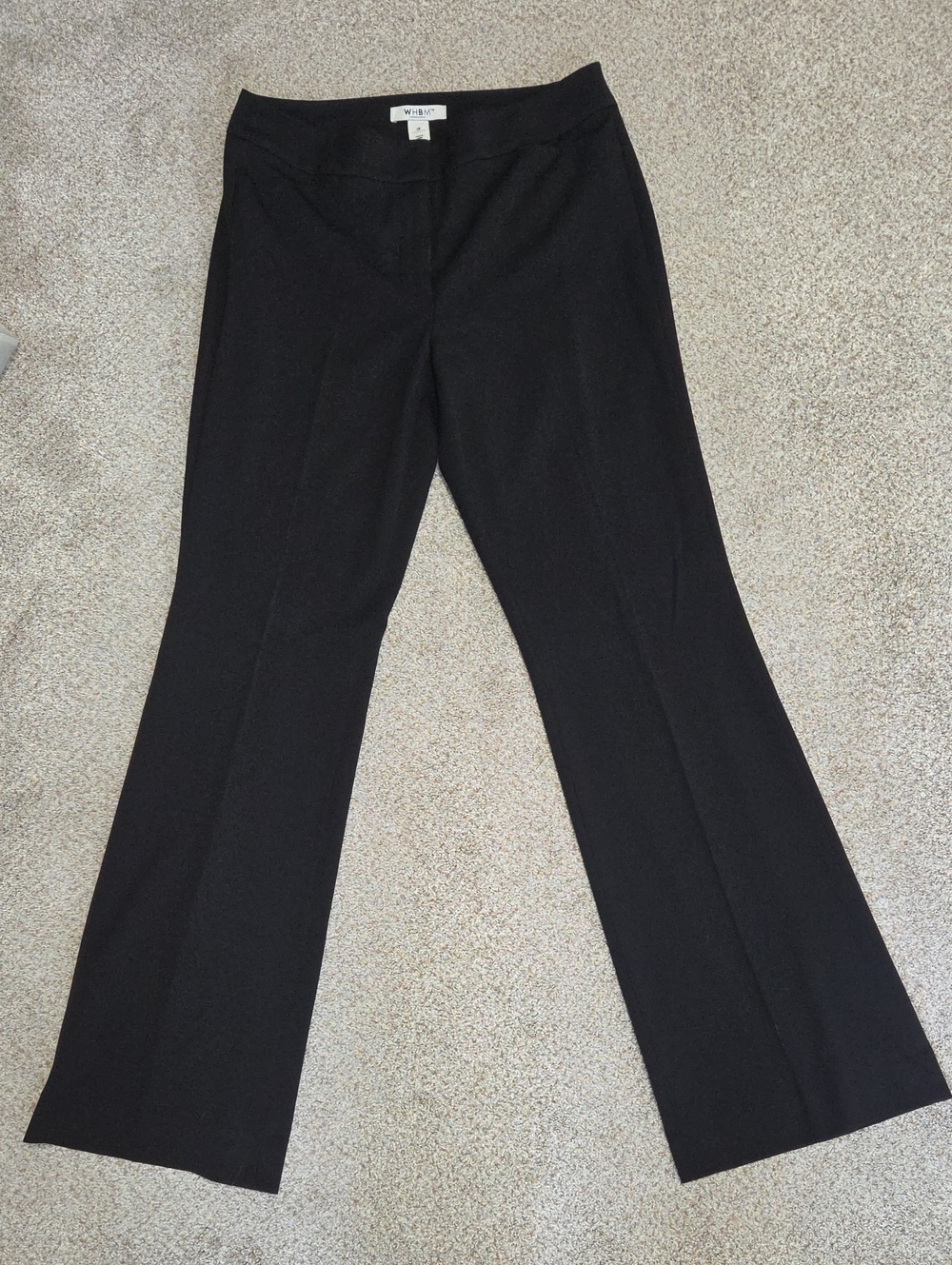 Black Women's Dress Pants - Slim Waist, Flared Leg 6R